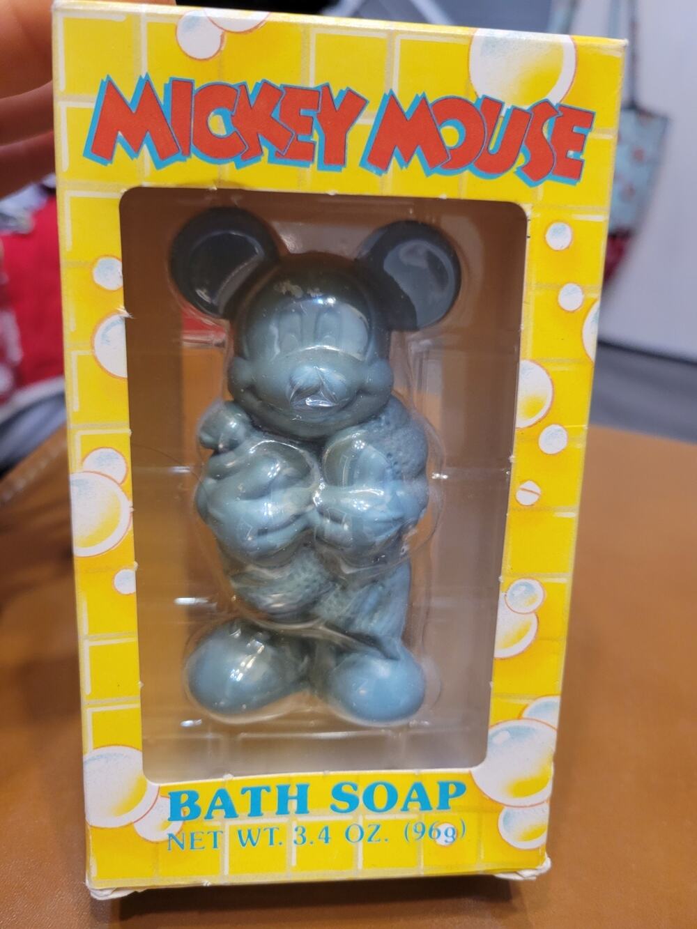 Vintage 1990 Walt Disney Company/Cosrich Inc. Mickey Mouse Bath Soap-3.4oz 1/2